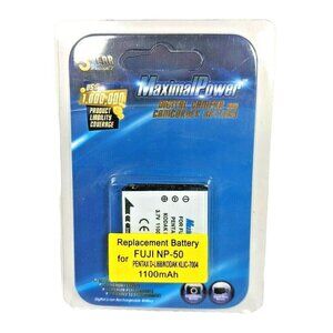 Maximal Power Fuji NP-50 Digital Camera Camcorder Replacement Battery